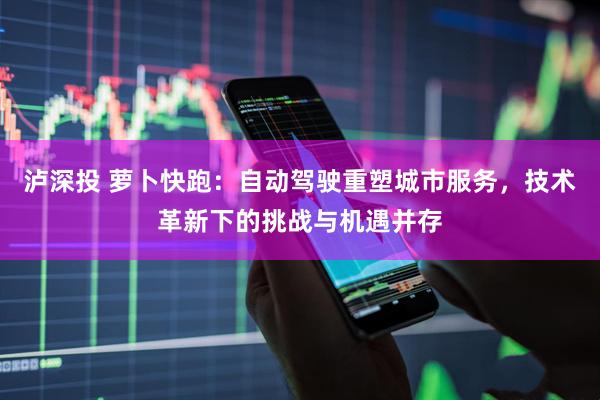 泸深投 萝卜快跑：自动驾驶重塑城市服务，技术革新下的挑战与机遇并存